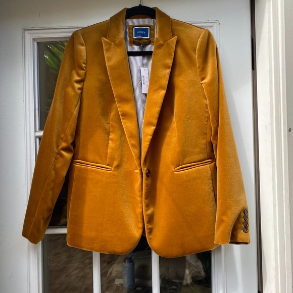 J. Crew Parke Velvet Blazer Size 8 new with tags